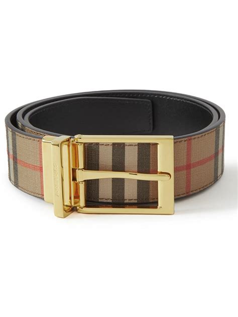 BURBERRY 3.5cm Reversible Checked E